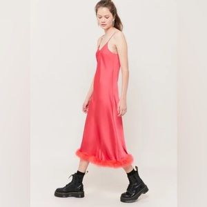 Barber Elise Satin Slip Dress